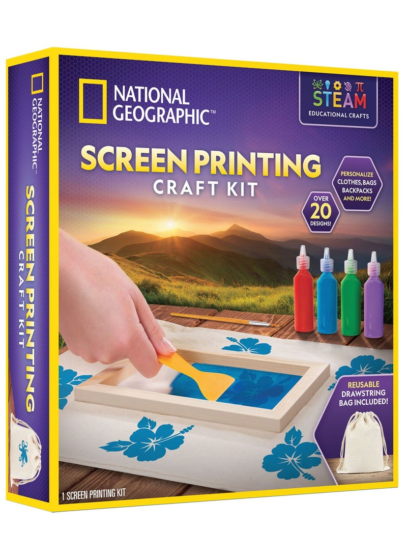 NATIONAL GEOGRAPHIC NATIONAL GEOGRAPHIC SCREEN PRINTING CRAFT KIT  - Image 1