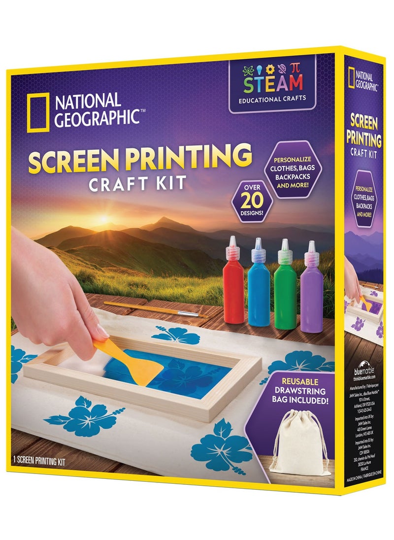 NATIONAL GEOGRAPHIC NATIONAL GEOGRAPHIC SCREEN PRINTING CRAFT KIT  - Image 2