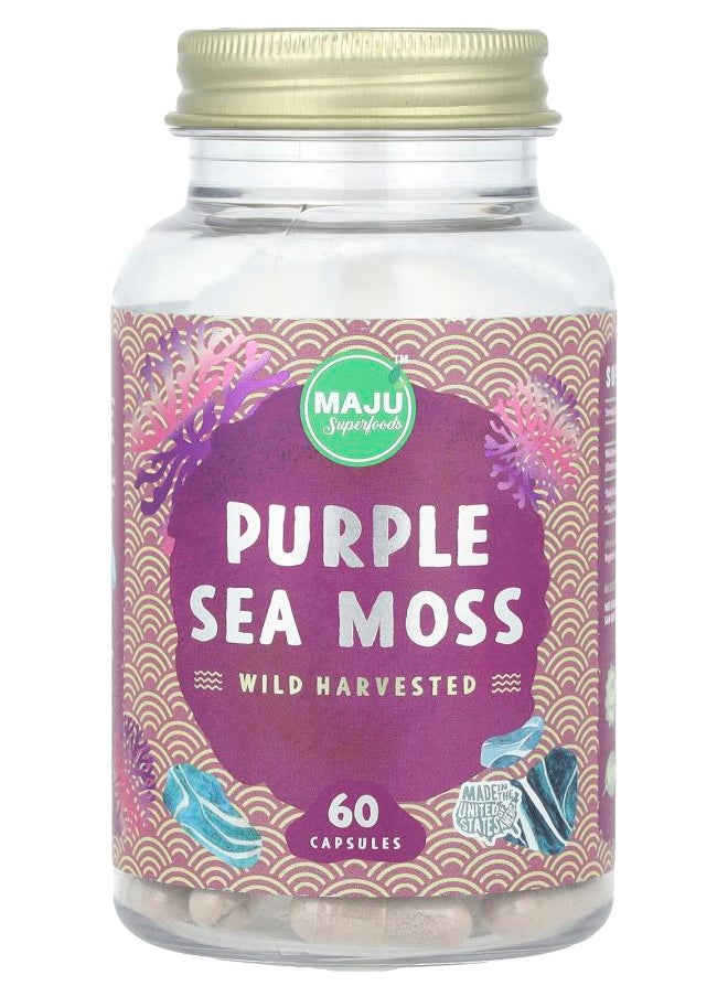 Maju Superfoods Purple Sea Moss 500 mg 60 Capsules 