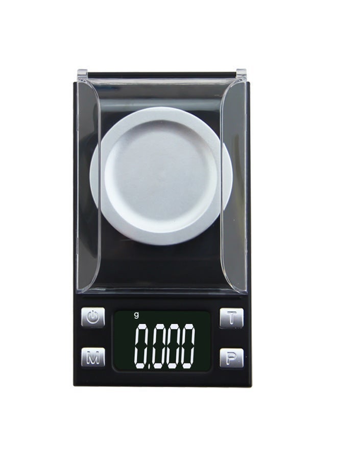 Intelligent Precision Micro-Weighing Electronic Scale - 0.001g High-Precision Kitchen Scale/Jewelry Weighing Instrument, with Windproof Cover and Tweezers, Portable Mini Black Balance (100g Capacity) - Image 4