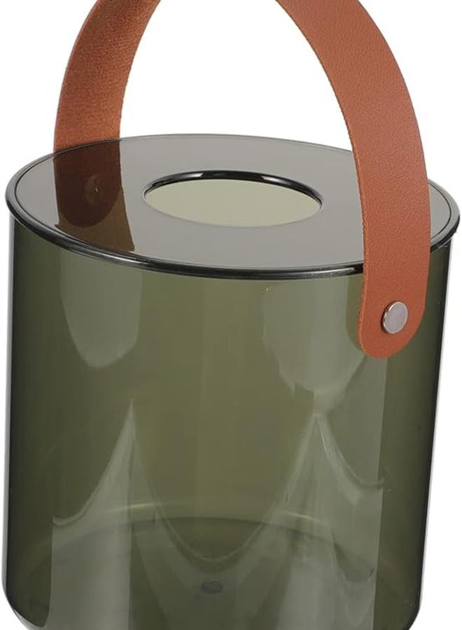 غطاء حامل علبة المناديل المستدير المقاوم للماء لديكور غرفة المعيشة الحمام المنزل - Image 2