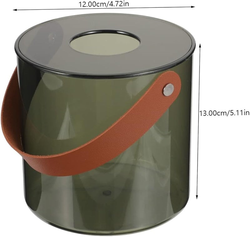 غطاء حامل علبة المناديل المستدير المقاوم للماء لديكور غرفة المعيشة الحمام المنزل - Image 3