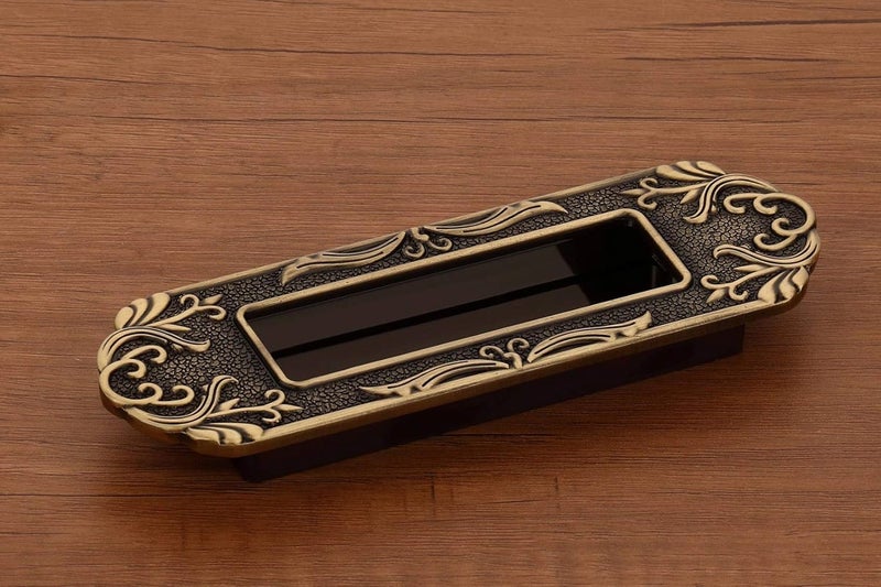 HARMONUS Antic Concealed Sliding Handle and Concealed Door Pull Handle and Wardrobe Drawer Conceal Handle 96 MM 4 PC