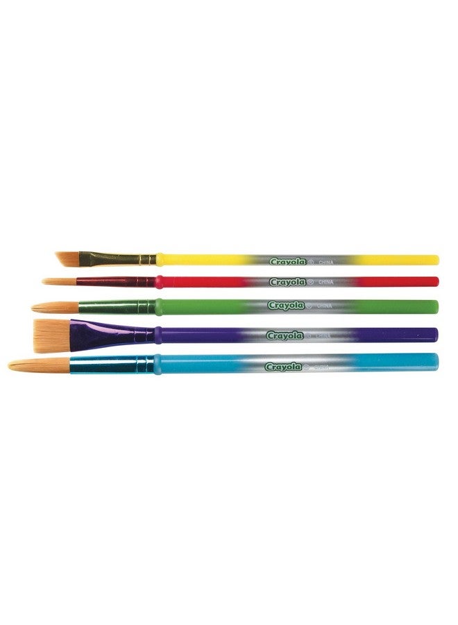 Crayola 053506 Assorted Colors Crayola® Paint Brush Set 5 Pack - Image 2