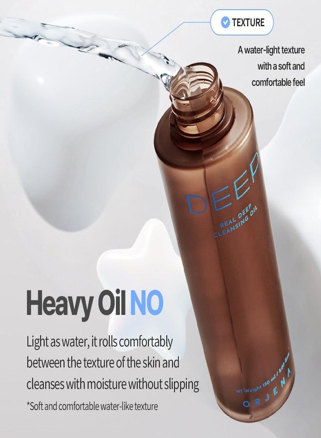 OJRN ORJENA Real Deep Cleansing Oil, Makeup Remover, 5.07 fl oz - Image 5
