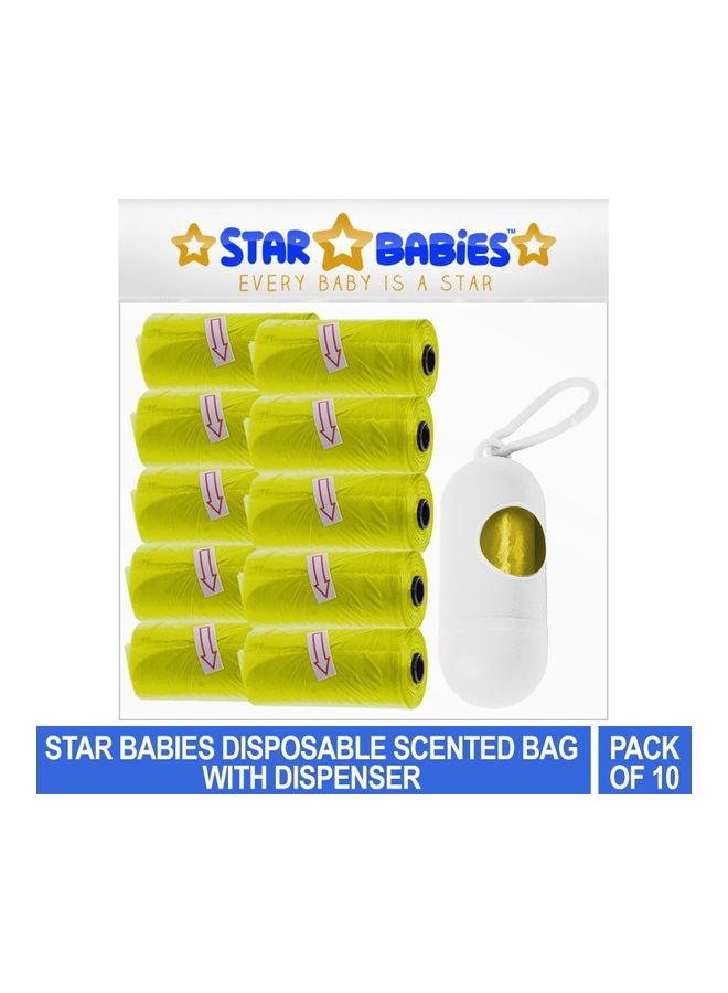 NIBEMINENT Disposable Scented Bag With Dispenser - Pack Of 10  - Image 2
