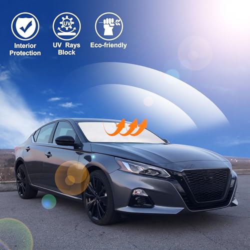 LHFLIVE Windshield Sun Shade Fit for Nissan Altima 2019 2020 2021 2022 2023 2024 2025 Accessories Front Window Sunshade Protect Car from Sun Rays - Image 5