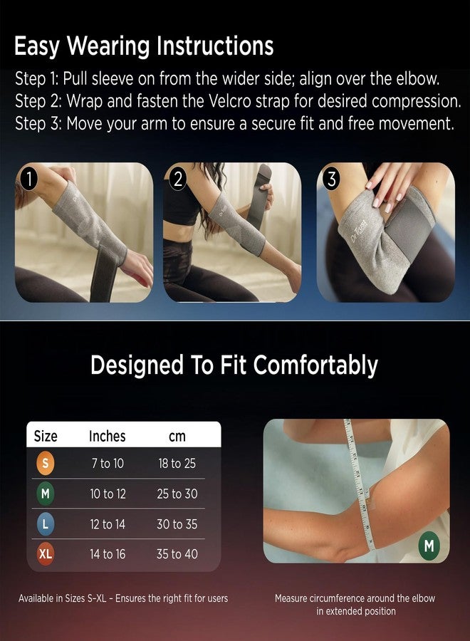 Dr Trust USA 4606 Orthopedic Knitted Elbow Support Sleeve for Men & Women, Compression Elbow Brace for Pain & Stiffness Relief, Injury Prevention, Training, Fitness, Gym, & Weightlifting - Medium (Pack of 1) - Image 5
