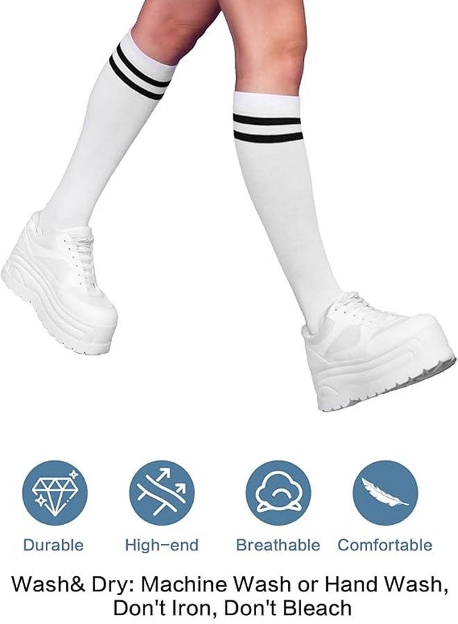 عبوة من قطعتين من جوارب كرة القدم للكبار، جوارب تدريب رياضية قابلة للتنفس، مناسبة لكل من الرجال والنساء. - Image 3