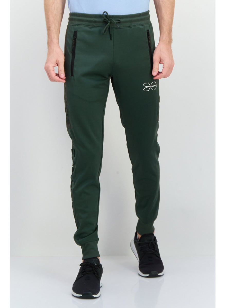 CROSSHATCH Men Sportswear Fit Training Track Pants, Olive  - Image 1