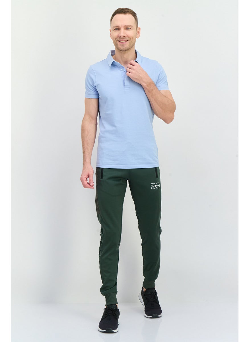 CROSSHATCH Men Sportswear Fit Training Track Pants, Olive  - Image 4