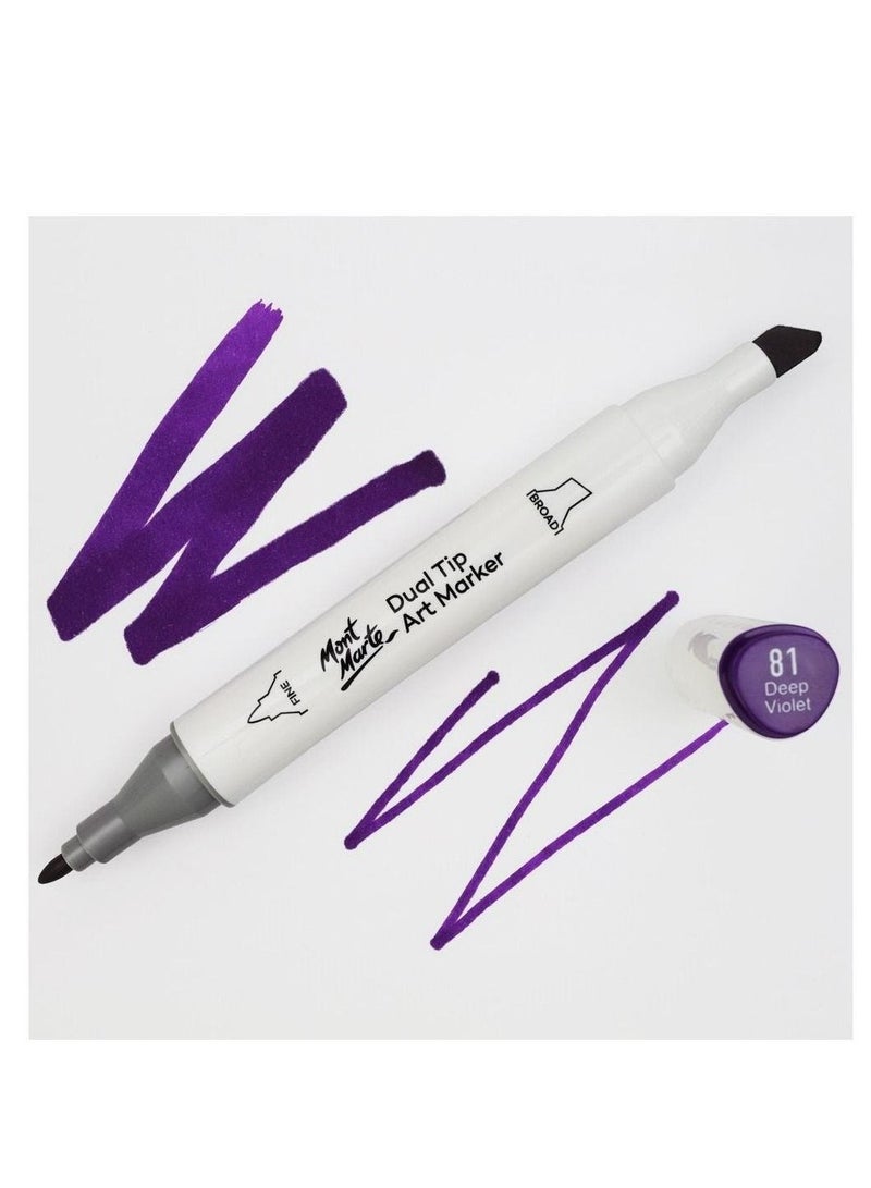Mont Marte Dual Tip  Premium Art Marker Deep Violet - Image 2
