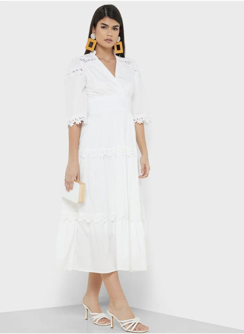 ELLA Tiered Shirt Dress