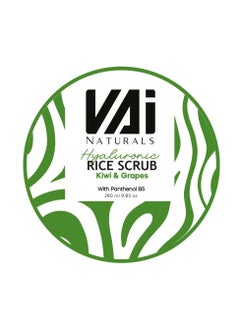 Vai Naturals Rice Scrub Kiwi and Grapes with Panthenol B5 – Exfoliating Facial Scrub for Glowing Skin, Moisturizing & Gentle Formula, 280 ml - pzsku/ZB399CE7E23B84255F2ABZ/45/_/1739013240/6c1999f2-fee7-4ab5-a6a0-0bcec1946790