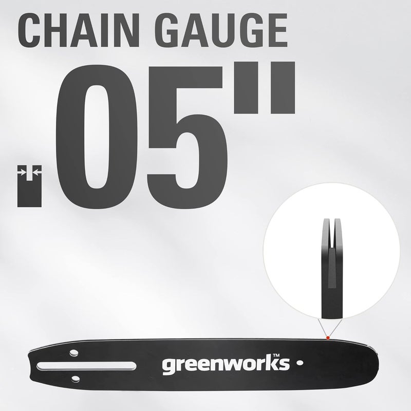 Greenworks 8" Replacement Pole Saw Bar and Chain Combo - Image 5