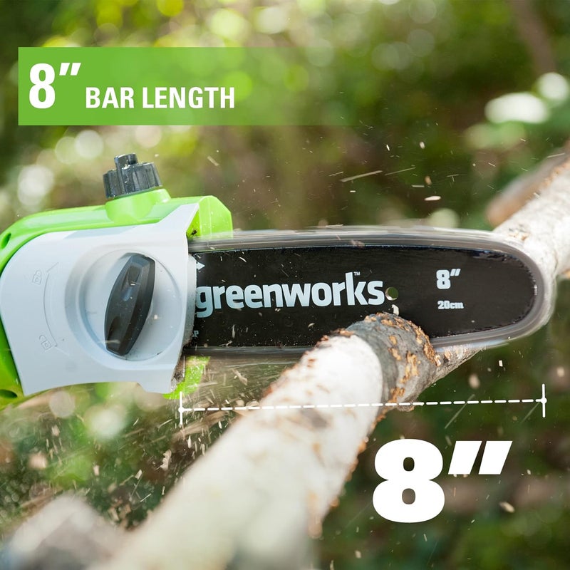 Greenworks 8" Replacement Pole Saw Bar and Chain Combo - Image 4
