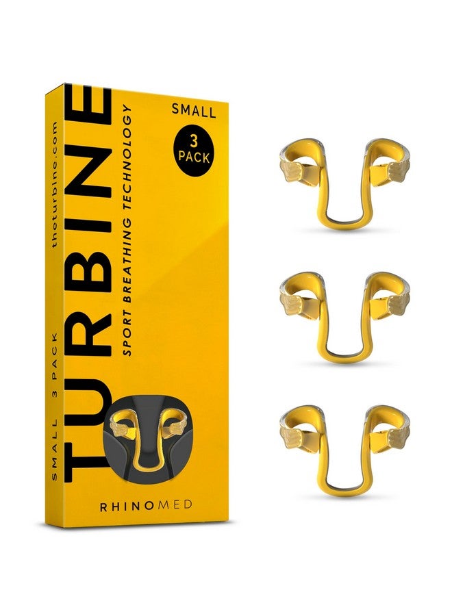 Rhinomed Turbine Nasal Dilator for Athletic Breathing - Small 3pk - Adult Stocking Stuffers - Improves Airflow During Exercise - Nasal Dilators for Exercise - Internal Nasal Dilator - Lightweight - Image 1