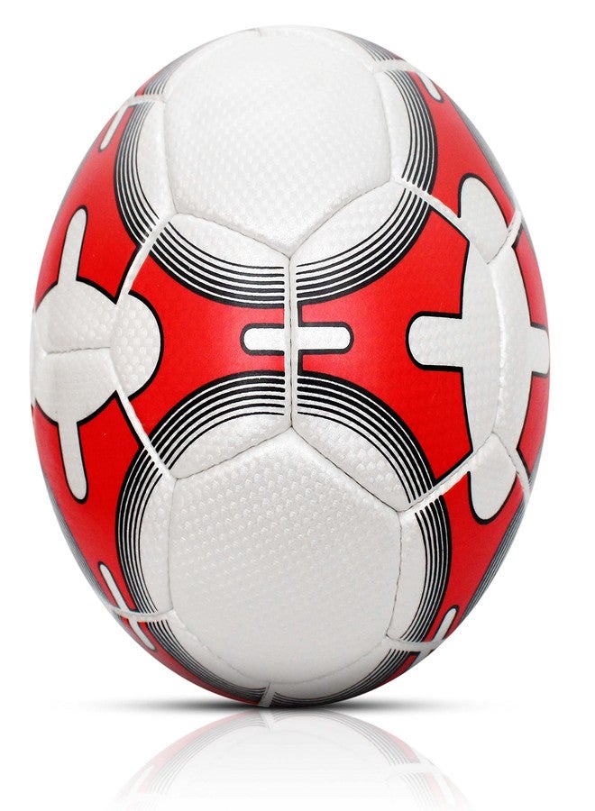 Jonex JJ Jonex Football, 32 Panel Size 5 Soccer Balls for Professional Players (White Red - Italia) - Image 3