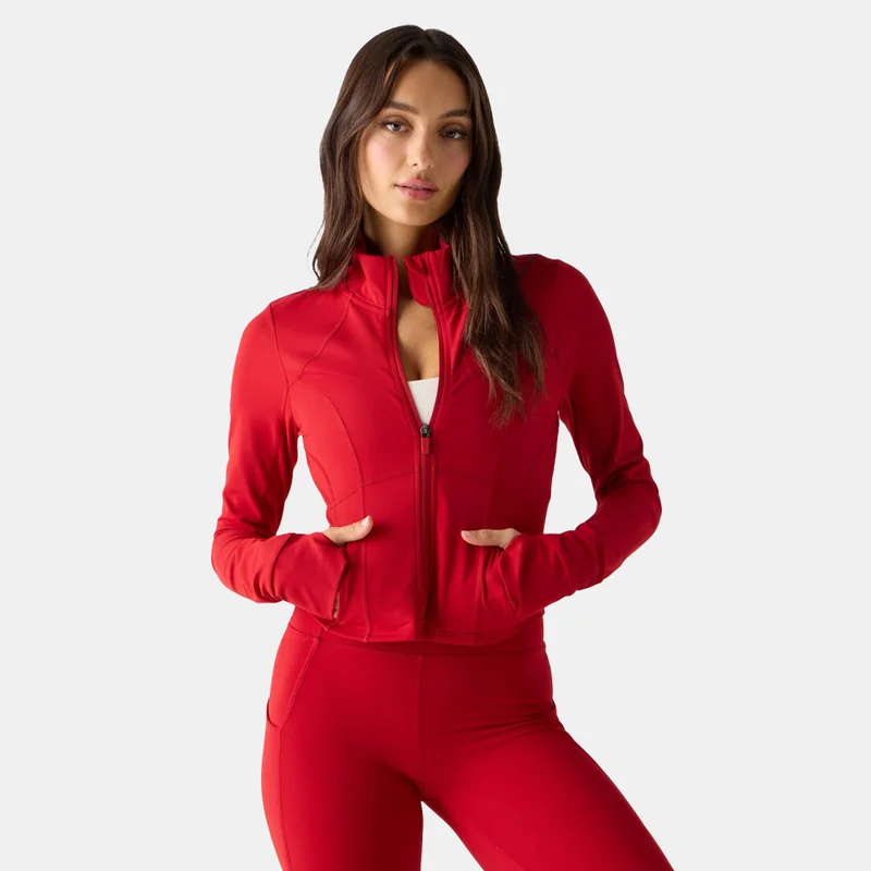 Fabletics جاكيت تدريب قصير Perfect Storm للنساء