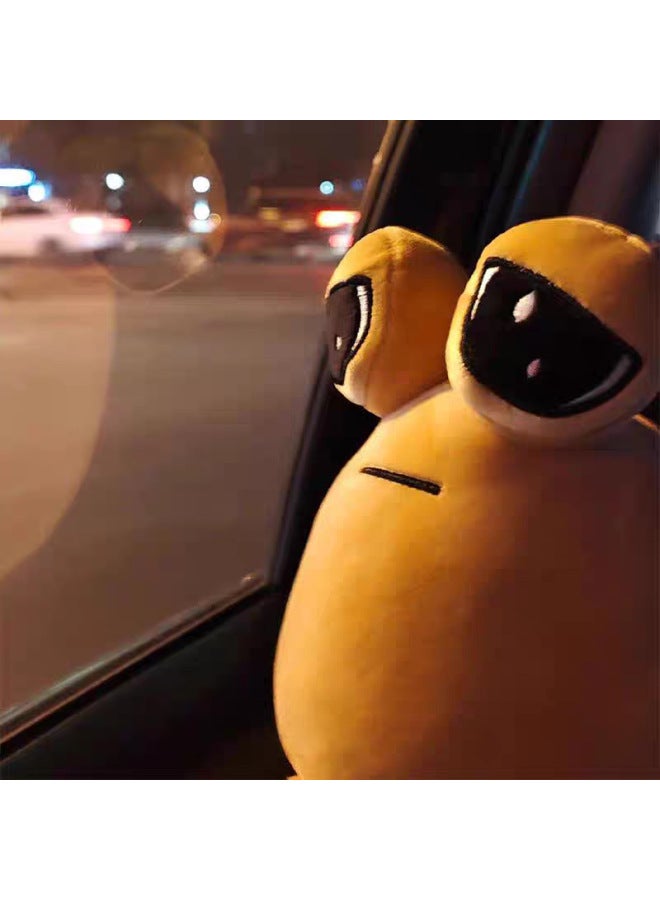 Cross Border POU My Pet Alien Game Peripheral Doll Snail Plush Toy Children Gift-Specifications:120G-Color:Black-22cm - Image 5