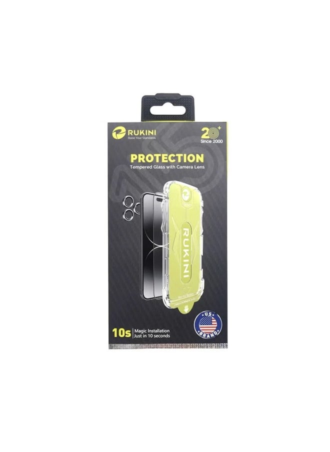 RUKINI Rukini Full Protection Package for Iphone 15 Pro - Clear - RKSC15PR  - Image 1