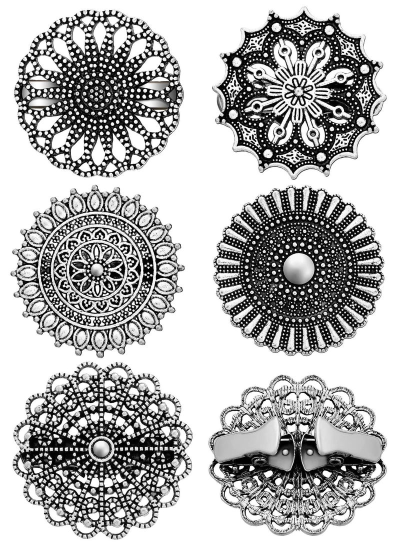 SYOSI 5 Pcs Dress Cinch Clips Set Cardigan Clip Retro Brooch Clips Sweater Collar Clip for Shirt Scarf Cape Cloak Coat Clothes Women Girls Wearing - Image 1