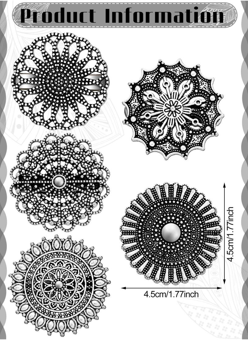 SYOSI 5 Pcs Dress Cinch Clips Set Cardigan Clip Retro Brooch Clips Sweater Collar Clip for Shirt Scarf Cape Cloak Coat Clothes Women Girls Wearing - Image 3
