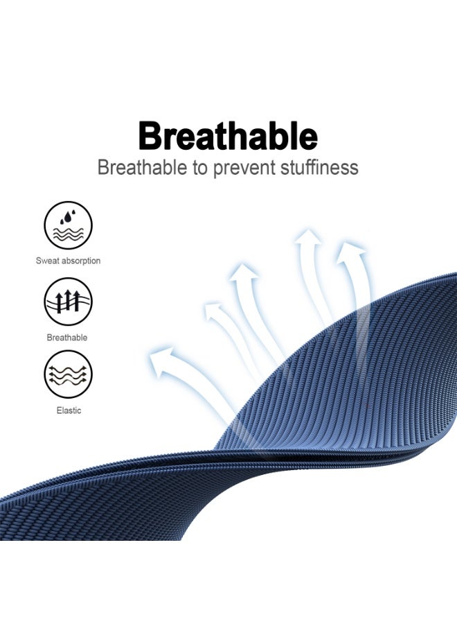 سوار بديل من النايلون المرن متوافق مع ساعات 5.0 لايف، ون، وبك | حزام بديل قابل للتعديل و سهل الاستخدام ومناسب لأنماط الحياة الموجودة - سوار فقط بدون موصل - Image 5