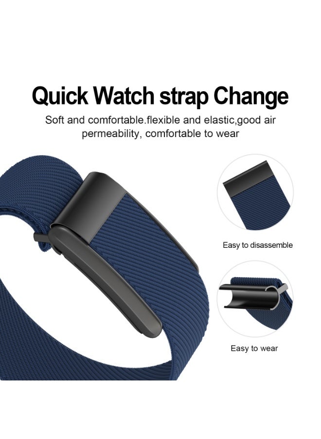 سوار بديل من النايلون المرن متوافق مع ساعات 5.0 لايف، ون، وبك | حزام بديل قابل للتعديل و سهل الاستخدام ومناسب لأنماط الحياة الموجودة - سوار فقط بدون موصل - Image 4