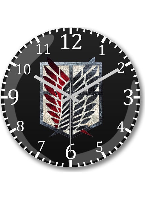 Print Shop Attack On Titan Scouting Legion Alternative Wall Clock Domed Real Glass