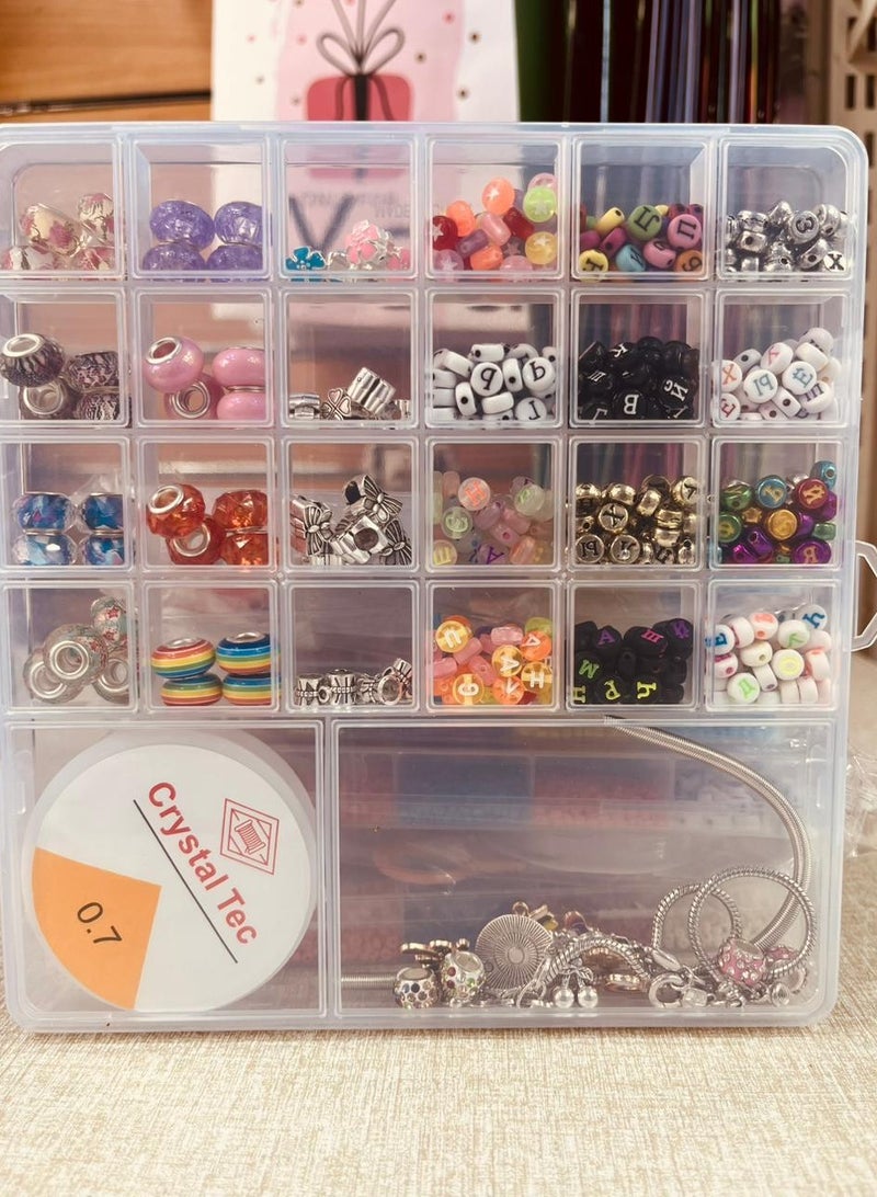 Beads and letters set for jewelry and bracelet making  - Image 1