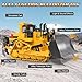 BEWEAI RC Bulldozer Toy for Boys Remote Control Play Bulldozer Construction Vehicles 9CH 24Ghz Track Type Tractor Dozer with Metal Blade Light Truck Toys for Kids 312 Year Old Christmas Birthday Gifts - Image 4