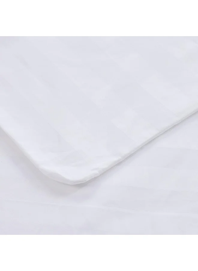 Hotel Linen Klub Hotel Linen Klub Queen 1-Piece Duvet Cover - 600TC 100% Long Staple Cotton, 1-Inch Stripe Sateen Weave, Luxurious Quality with Easy Button Closure, Size: 225 x 245 cm - Elevate Your Sleep Experience