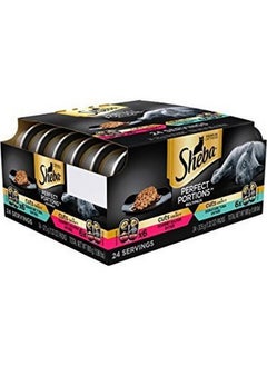 Sheba Sheba Perfect Portions Cuts in Gravy Multipack Salmon & Tuna Wet Cat Food 2.6 oz.  - Image 1