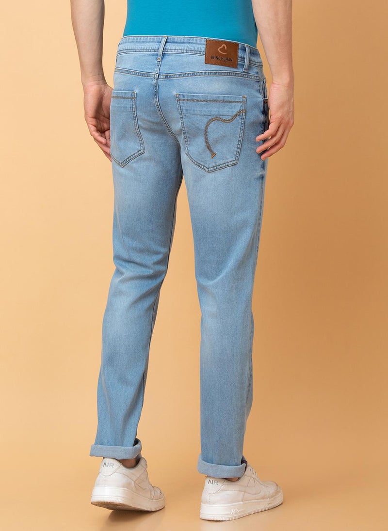 Being Human Men Slim Fit Heavy Fade Jeans - Image 4