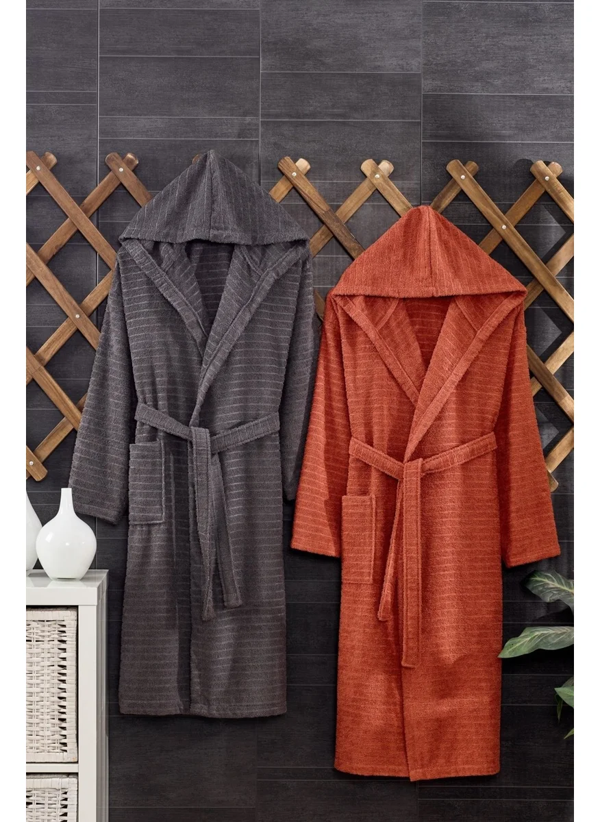 Casnack Quina 2-Piece Hooded Oversize Bathrobe Set