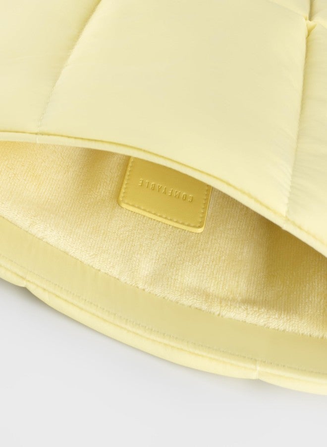 Comfyable Puffy Laptop Sleeve 13 Inch 14 Inch, Quilted Puffer Laptop Carrying Case, Pillow Case Compatible with MacBook Air M4 2025 M3 M2 M1, MacBook Pro M4 Pro/Max, Butter Yellow - Image 4