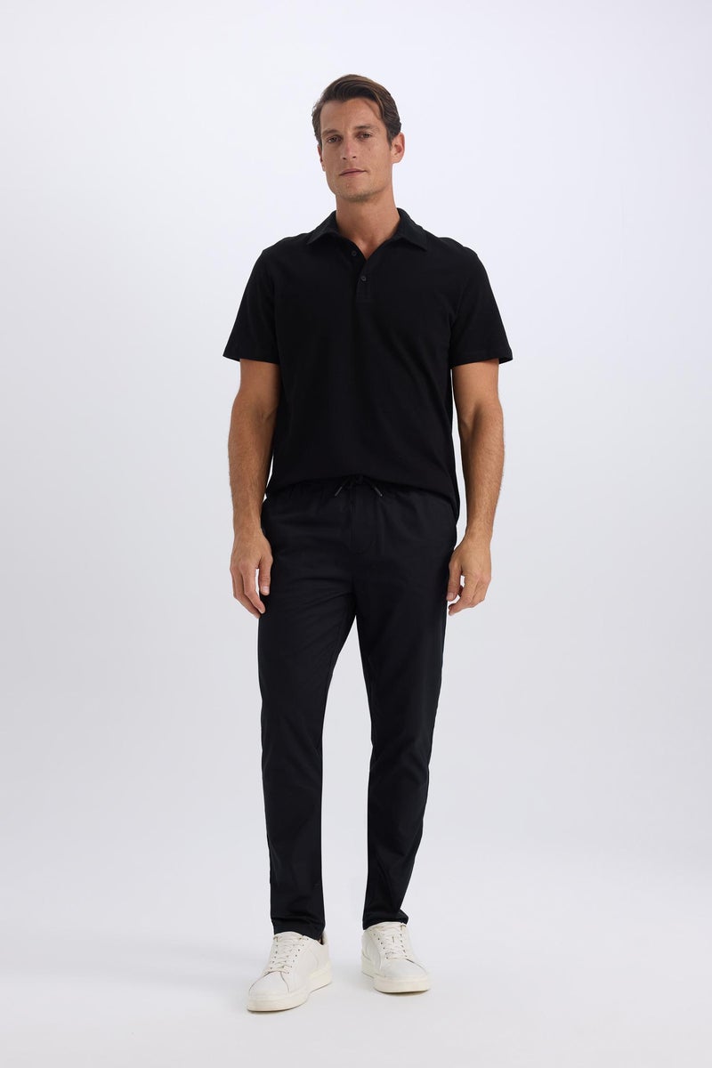 DeFacto Black Man jogger Super Skinny Hem Gabardine Trousers Casual - Image 2