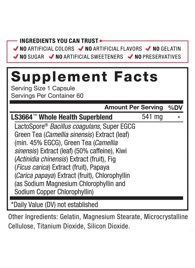 Probioslim Probiotic Supplement For Women And Men With Probiotics And Green Tea Extract Reduce Gas Bloating Constipation Support Digestive And Gut Health Force Factor 120 Capsules (2Pack)