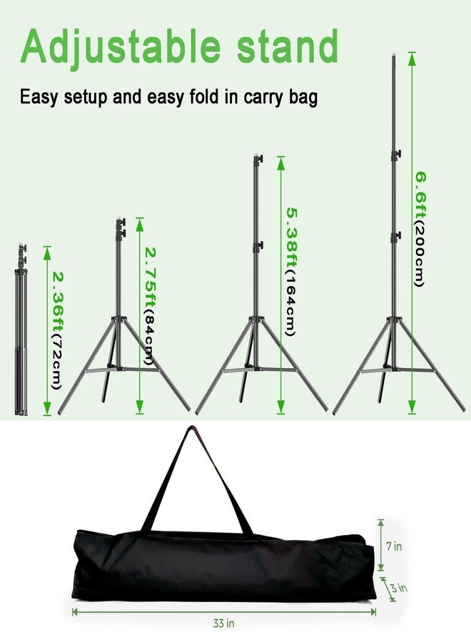 LOOWVY Adjustable Green Screen Backdrop Kit, 10x6.6ft Photo Background Support System with Backdrop Stand Kit for Photo Studio, Parties, Events, Perfect for Banner, Photography Equipment, Decoration - Image 3
