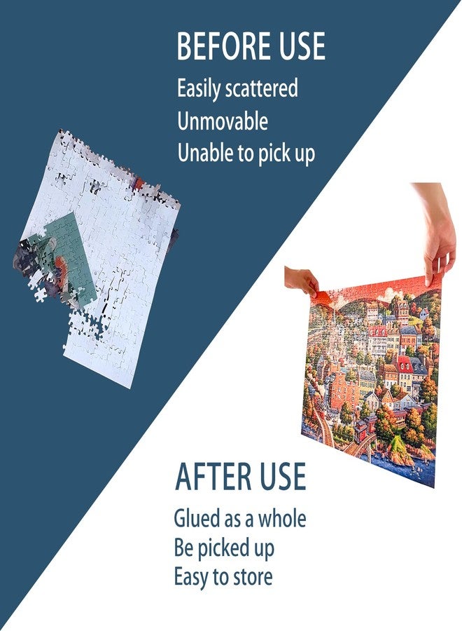 Nariolar Jigsaw Puzzle Glue Clear with Applicator Suitable for Fixing and Hanging Puzzles, Quick Drying, 4 Ounces - Image 5