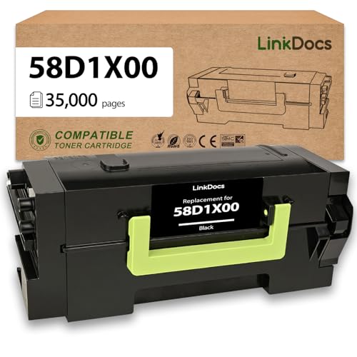 LinkDocs 58D1X00 Extra High Yield Toner Cartridge Replacement for Lexmark 58D1X00 Work for Lexmark MS725 MS823 MS824 MS825 MS826 MX721 MX722 MX725 MX822 MX824 MX826 Laser Printer 35000 Pages - Image 1
