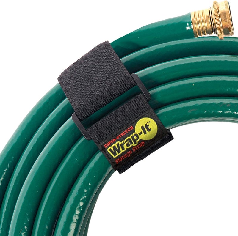 Wrap-It Storage - Super-Stretch, 18" (6 Pack) - Elastic Hook and Loop Cinch Straps - Extension Cord Organizer, Hose and Cables Straps, Cord Wrap - Image 1