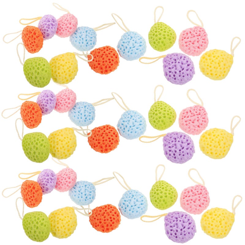 36pcs Multi Color Honeycomb Exfoliating Bath Sponges Gentle Body Scrubbers For Deep Cleansing - Image 2