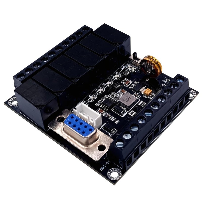 وحدة تحكم PLC عامة من نوع Fx1N-14Mr مع وحدة توسعة مرحلية، وحدة تحكم منطقية قابلة للبرمجة بقنوات 8، تصميم لوحة دوائر مطبوعة، معالج 32 بت عالي السرعة، وحدة تحكم دقيقة صناعية، تدعم برمجة Gx، ومراقبة في الوقت الفعلي. - Image 1