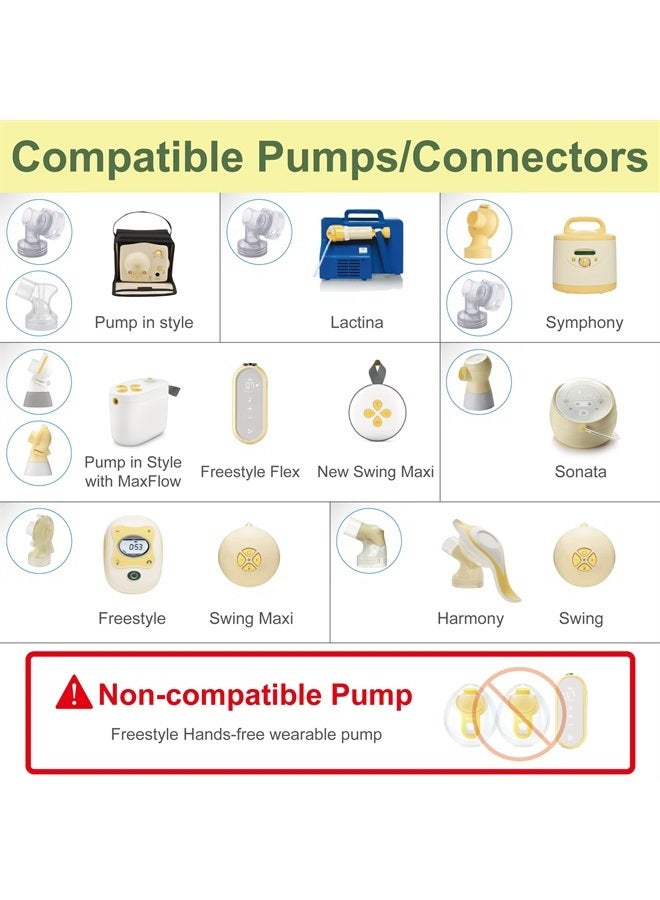 Maymom MyFit Crater Series 12mm Two-Piece Design Small Breastshield Compatible with Medela Breast Pumps; Not Original Medela Pump Parts; Replace Medela Shields; Fit Flex Connector; 2pc - Image 2
