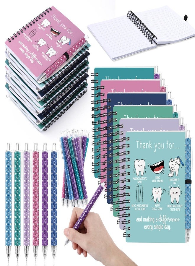 Epakh 24 Set Appreciation Gift Bulk Notebook with Pen, Dentist Multicolor - Image 1