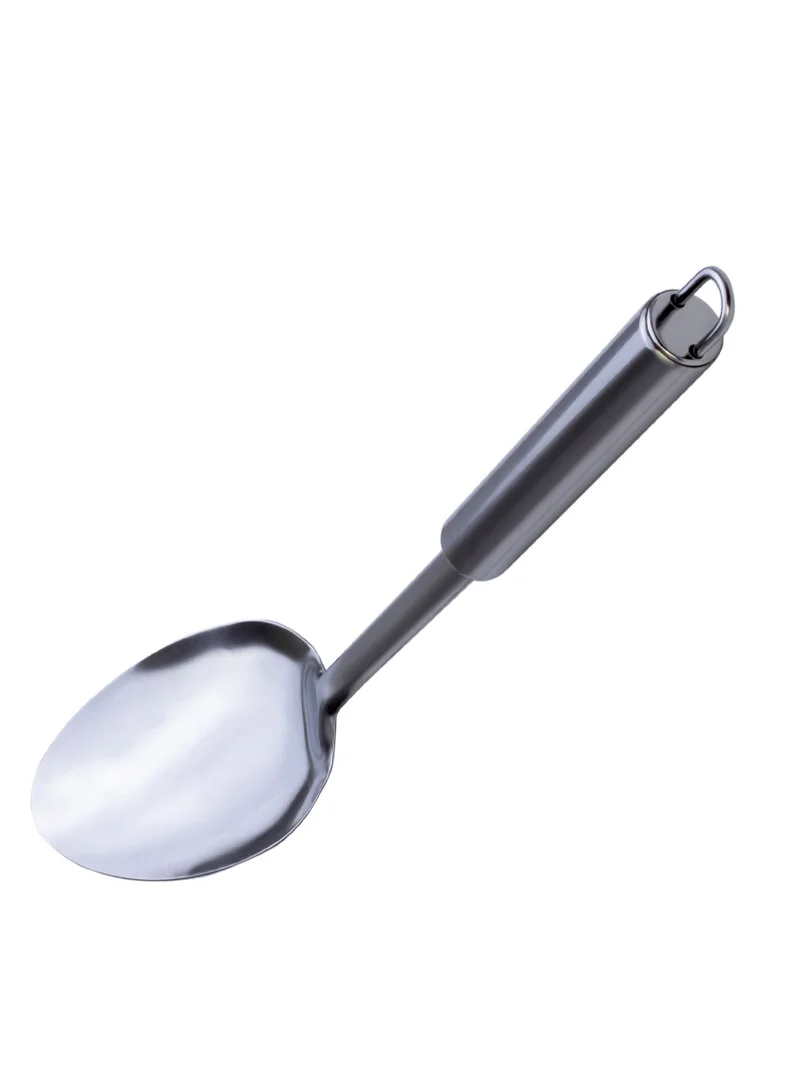 Cuisine Art Solid Stainless Steel Spoon for Stirring, Mixing, and Serving