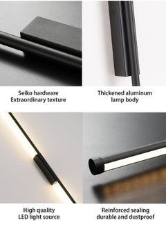 LOOPITYS （90CM）Led Wall Lamp Modern Long Wall Light for Home Living Room Bedroom Mounted Sofa Background Wall Sconce Lighting Fixture,Nordic Wall Lamp,Modern Led Wall Lampbedside wall sconce  - Image 3