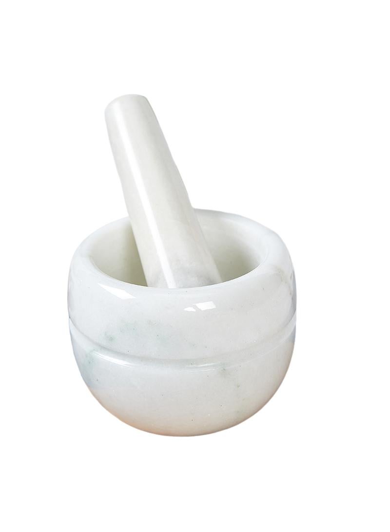 Bluejw Marble Granite Mortar And Pestle kitchen Small Tool For Grinder And Garlic Jar - Image 1